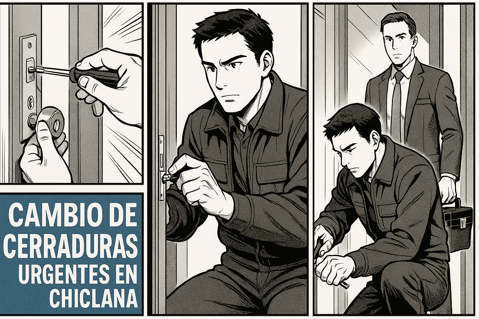 Cambio de cerraduras urgentes en Chiclana - Cerrajero Novo en Chiclana de la Frontera